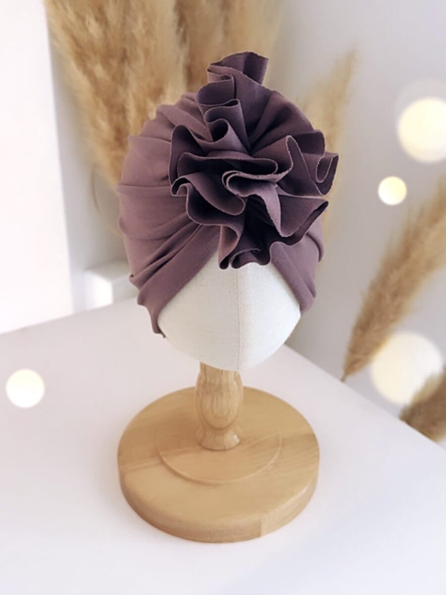 Turban dla dziewczynki (śliwkowy)