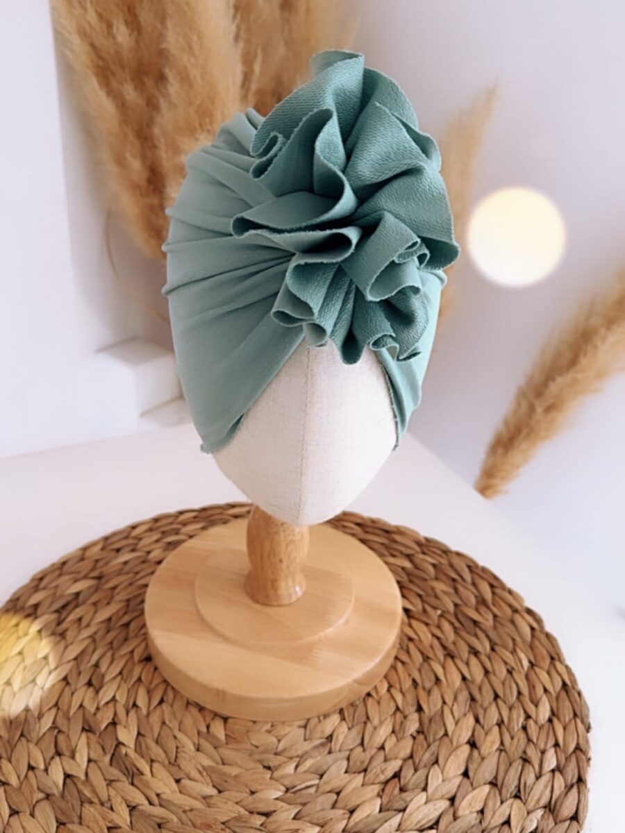 Turban dla dziewczynki (dusty mint)