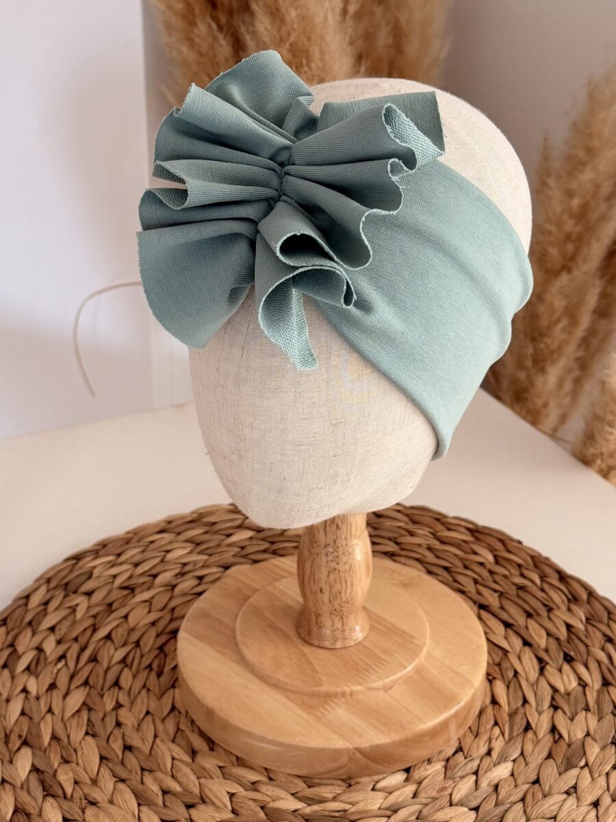 Opaska typu turban (dusty mint)