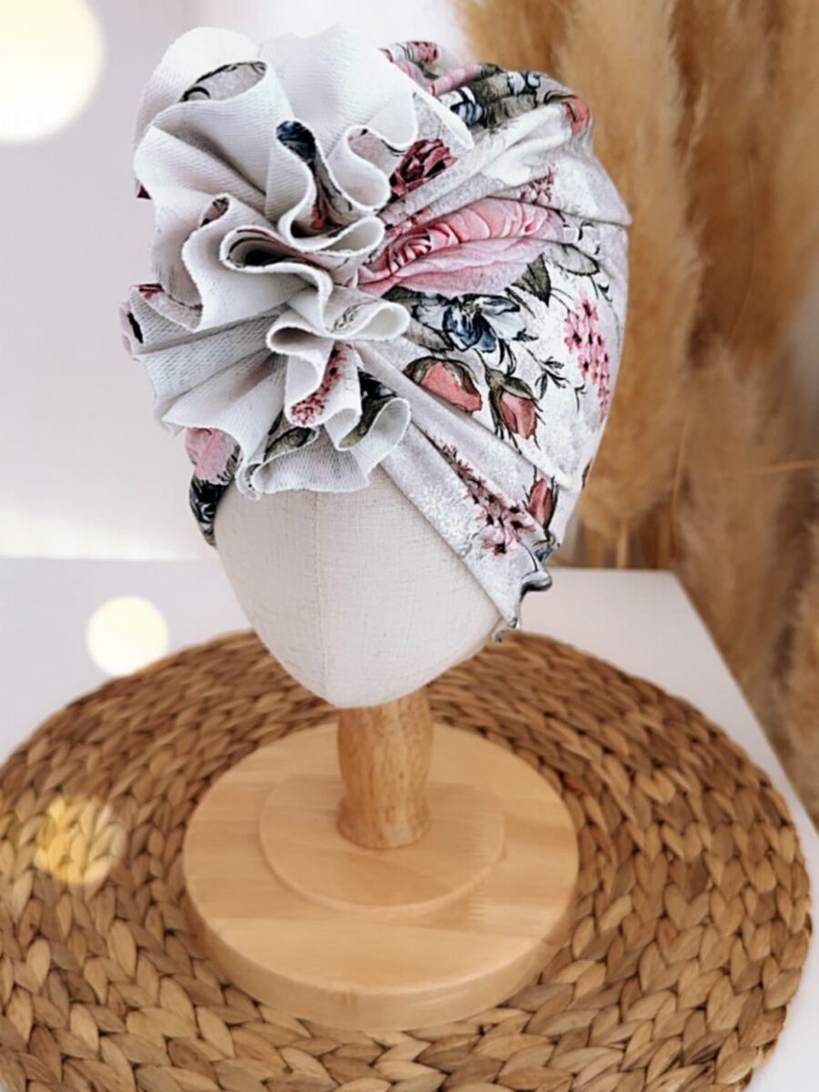Turban dla dziewczynki (retro flowers)