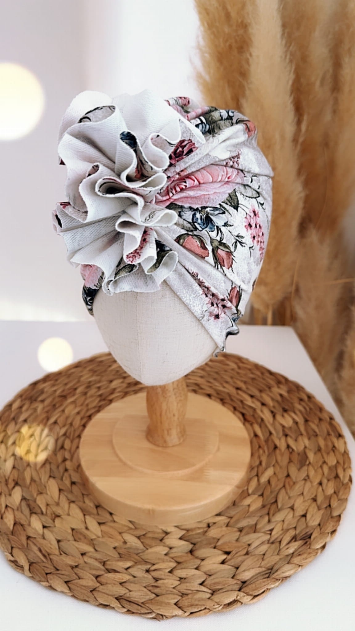 Turban dla dziewczynki (retro flowers)
